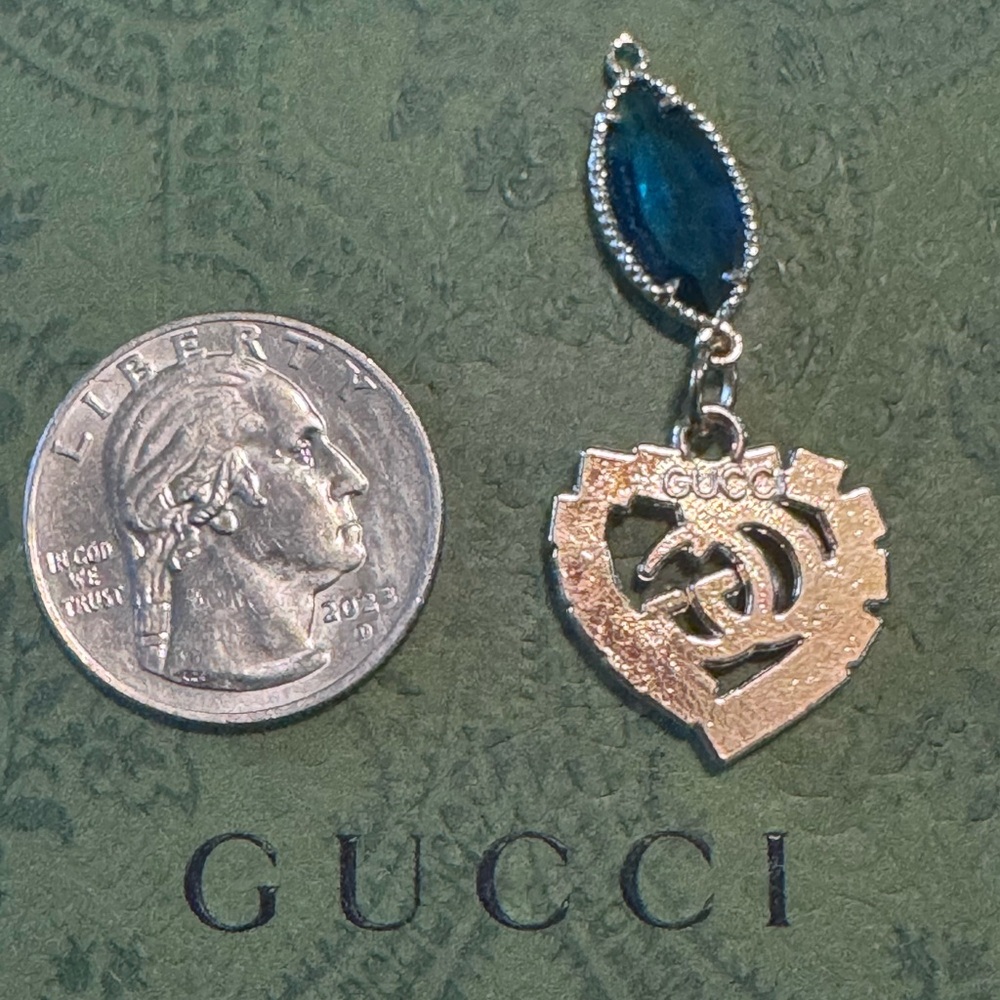 GUCCI Upcycled Pull Charm/Pendant STAMPED - Picture 4 of 4
